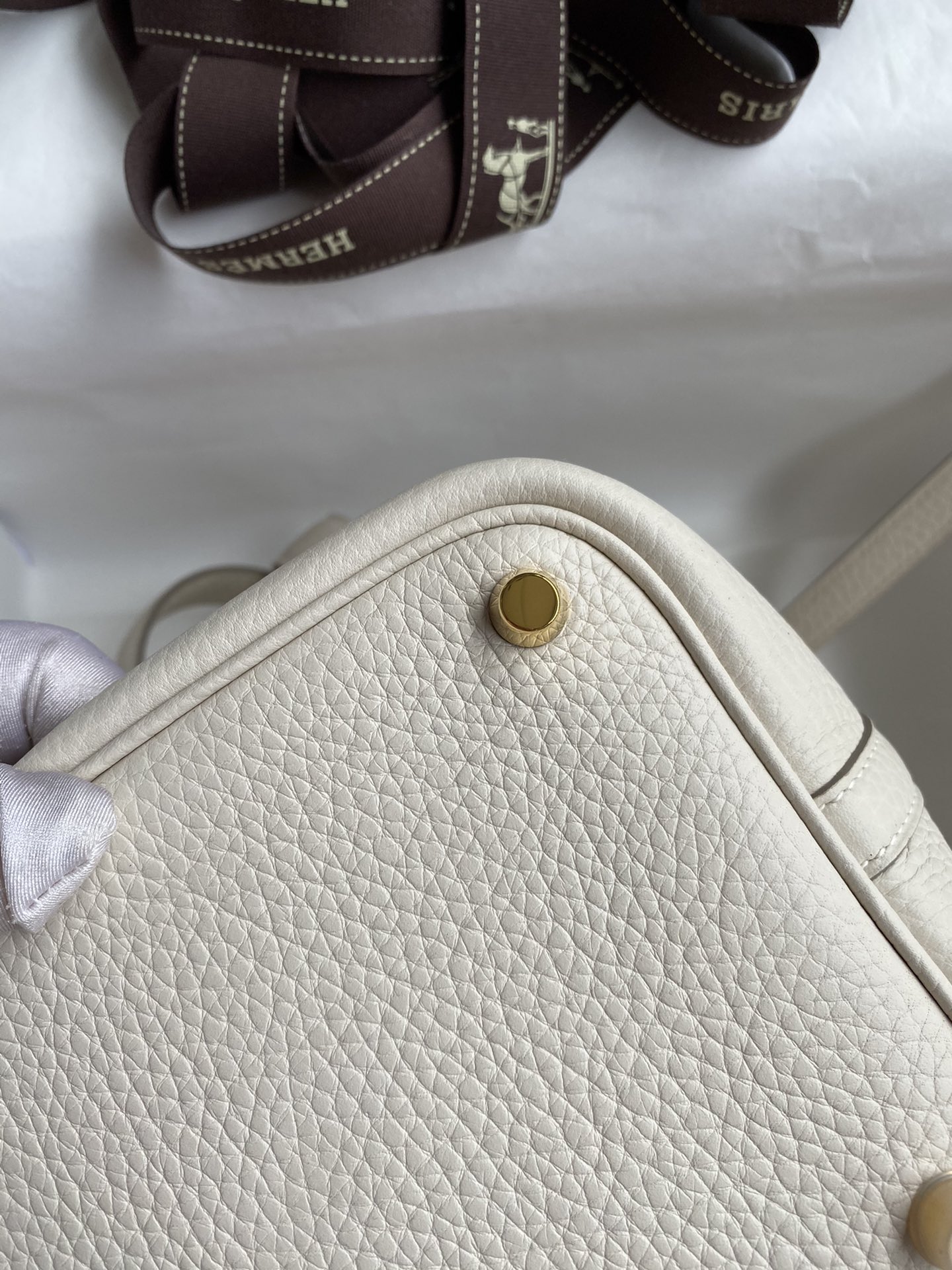 Hermes Picotin Lock 18 Bag In Cream White Clemence Leather